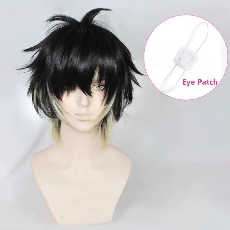 Eye Mask Heated - Аниме Towa Синтетические мужские короткие черные,
