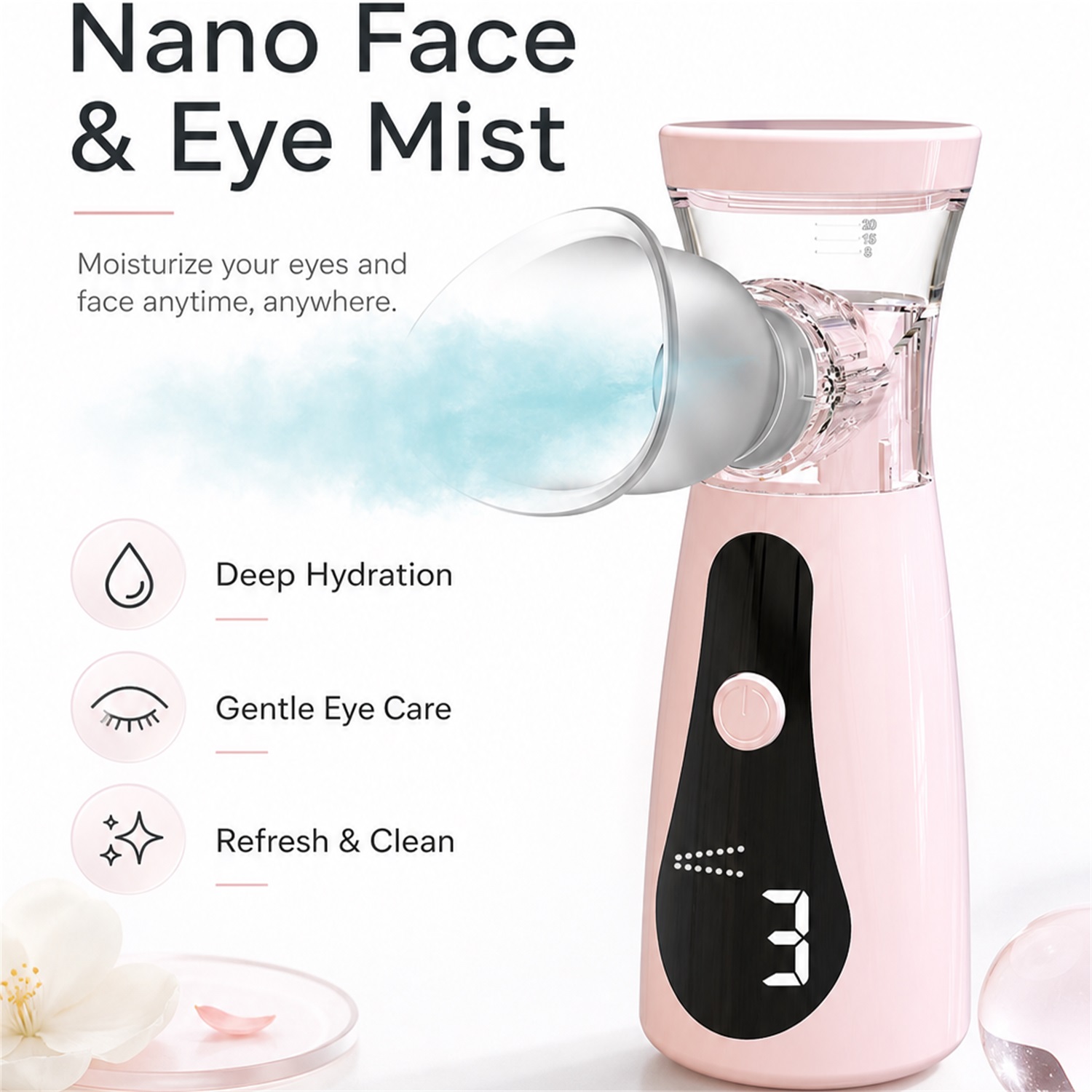 Нано-спрей для лица - миниатюр – обзор и цена Facial Steamer Nano