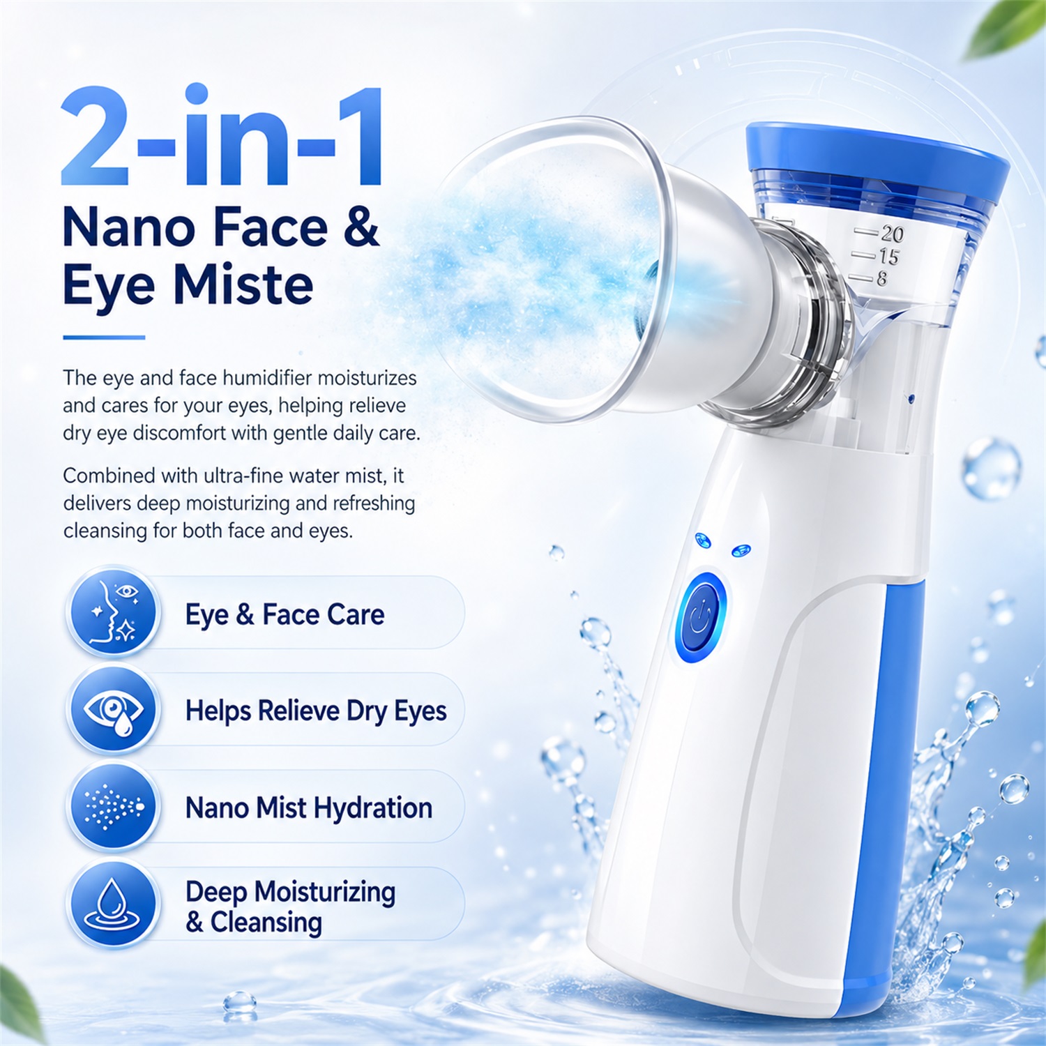 Портативный нано-распылитель д – обзор и цена Facial Steamer Nano