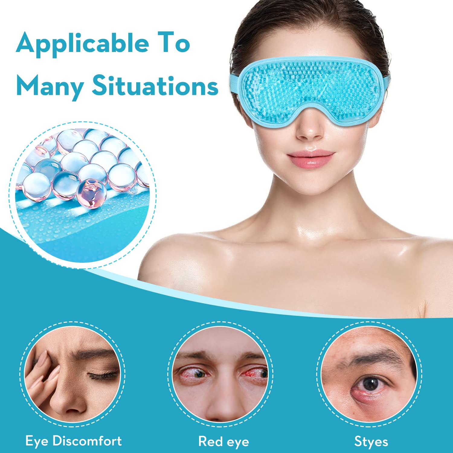 Охлаждающая гелевая маска для  – обзор и цена Eye Mask Heated